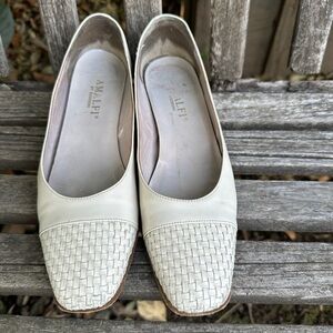 Vintage Amalfi by Rangoni "Simpson" pumps with basket weave at toes - size 8